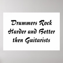 Drummers Rock Print