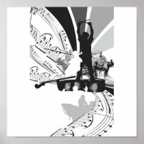 drums cello poster