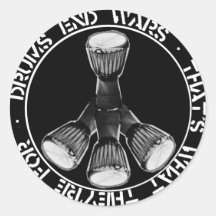 DRUMS END WARS sticker