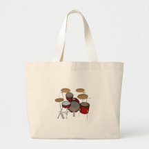 Drums: Red Drum Kit: 3D Model: Canvas Bag