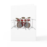 Drums: Red Drum Kit: 3D Model: