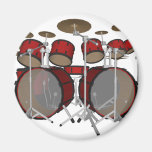 Drums: Red Drum Kit: 3D Model: Magnet