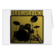 Drums Rock! Greeting Card