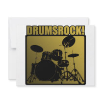 Drums Rock! Invitations