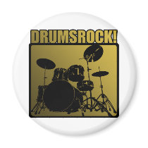 Drums Rock! Fridge Magnets