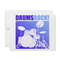 Drums Rocks! Invitations