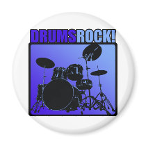 Drums Rocks! Fridge Magnets