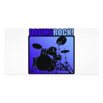Drums Rocks! Photo Card Template