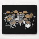 Drums: White Drum Kit: 3D Model: Mousepad