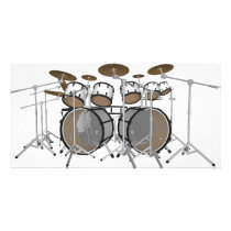 Drums: White Drum Kit: 3D Model: