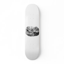 Drumset Black and White Photograph Design Skateboard Decks