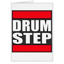 DRUMSTEP Drum and Bass and Dubstep Greeting Card