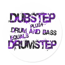 Drumstep Round Stickers