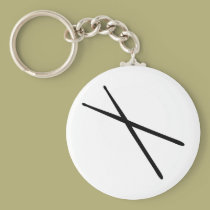 drumsticks icon keychains