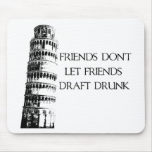 Drunk Drafting Mouse Pad