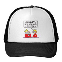 drunk king queen warned marry bourbon mesh hat