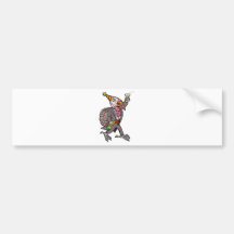 drunk turkey toasting wine bottle celebration bumper stickers