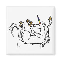 Drunk Unicorn Magnet