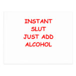 drunken slut post cards