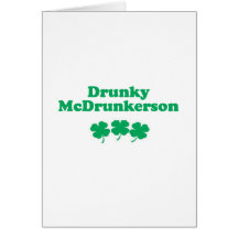 DRUNKY MCDRUNKERSON GREETING CARD