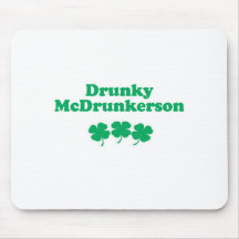 DRUNKY MCDRUNKERSON MOUSE PAD