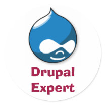 Drupal Expert Round Sticker