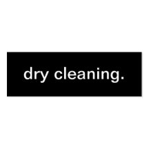Dry Cleaning Business Card