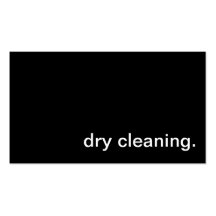 Dry Cleaning Business Card