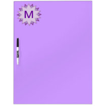 Dry Erase Board - Purple Monogram dry erase boards
