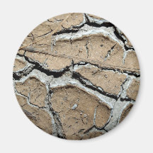 dry  soil  / crack earth fridge magnets