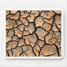 dry  soil  / crack earth mouse pad