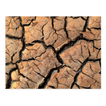 dry  soil  / crack earth postcards
