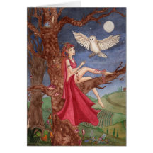 Dryad and the Night Owl Card