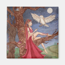 Dryad and the Night Owl Magnet