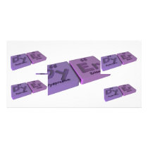 Dryer as Dy Dysprosium and Er Erbium Customized Photo Card