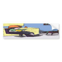 Drying Hair in a Beauty Salon Bumper Stickers
