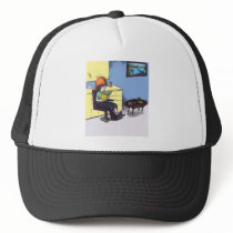 Drying Hair in a Beauty Salon Mesh Hats