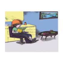 Drying Hair in a Beauty Salon Post Cards