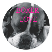 DSC00168, BOXER  LOVE ROUND STICKERS