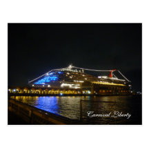 DSC03048, Carnival Liberty - Customized Postcard