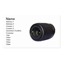 DSLR camera lens Business Card
