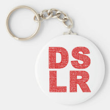 DSLR Type Typo Text Keychains