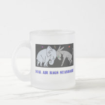 DUAL AIR BAGS STANDARD FROSTED COFFEE MUG REPUBLIC