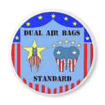 DUAL AIR BAGS STANDARD POLITICAL MAGNET DEMOCRAT
