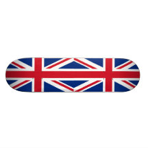 Dual Image British Flag Skateboard