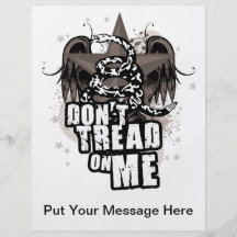 Dual Sided Don't Tread On Me Fliers Personalized Flyer
