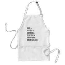 Dub Electro Glitch Dubstep Drum and Bass shirt Aprons
