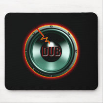 DUB RED HOT WOOFER t-shirts Mouse Pads
