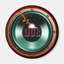 DUB RED HOT WOOFER t-shirts Refrigerator Magnet