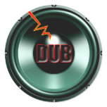 DUB RED HOT WOOFER t-shirts Round Stickers